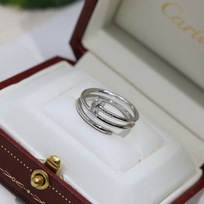 [OAK JURI]JUSTE RING 4.8MM HALF DIAMOND
