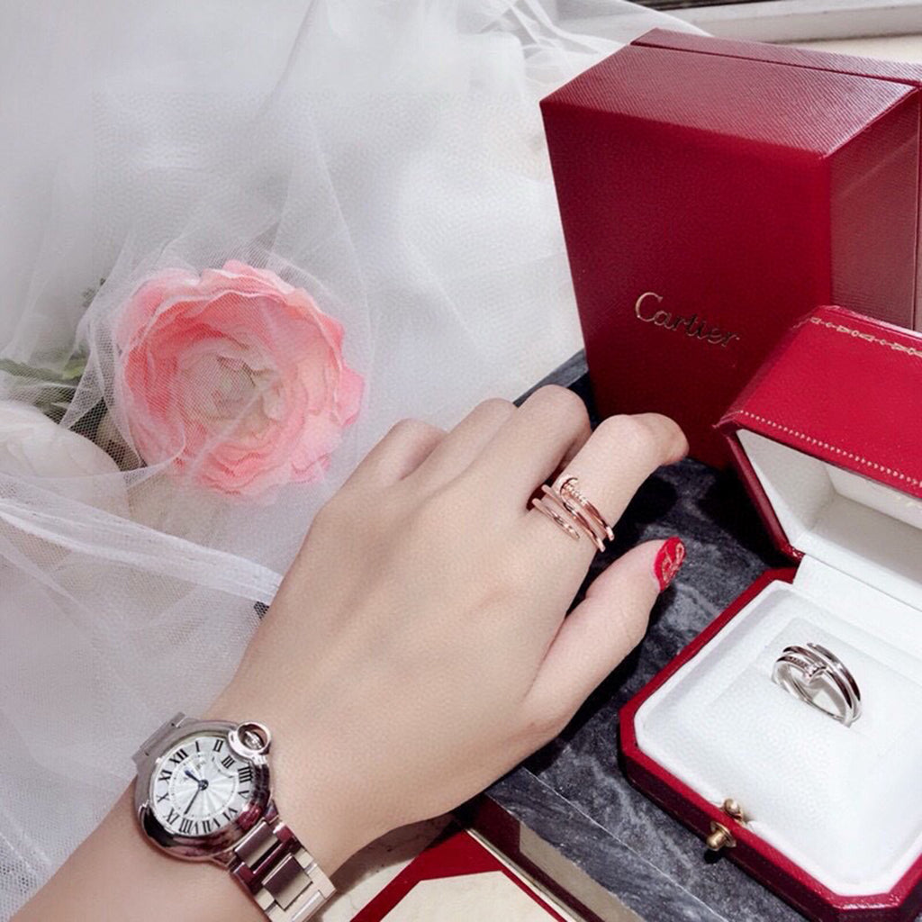 [OAK JURI]JUSTE RING 4.8MM HALF DIAMOND