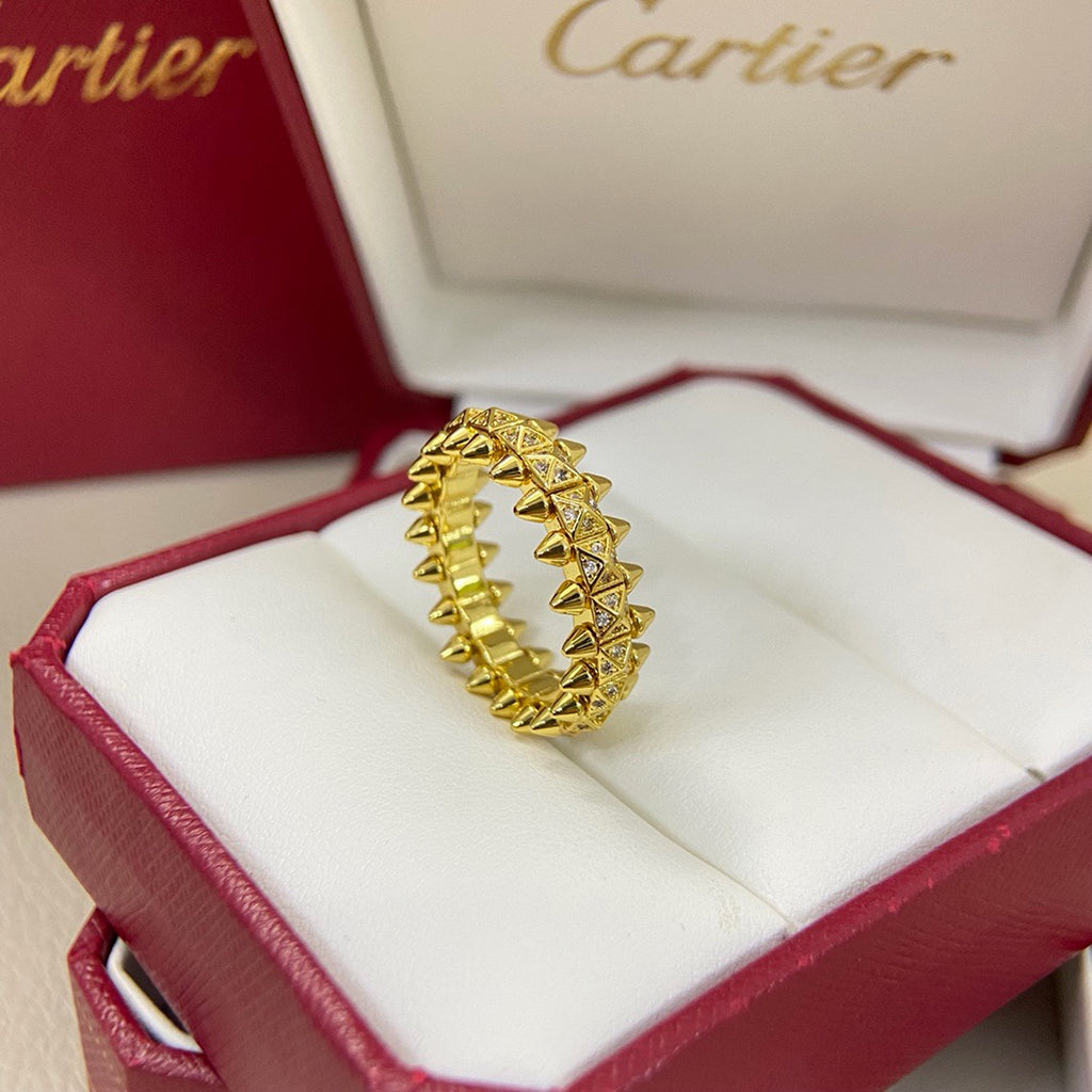 [OAK JURI]CLASH 6.4MM SMALL FULL DIAMOND RING