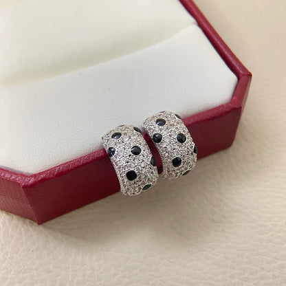 [OAK JURI]PANTHERE MINI FULL DIAMOND EARRINGS
