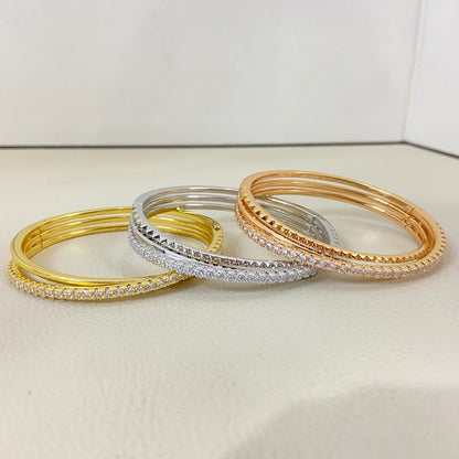 [OAK JURI]ETINCELLE HALF-PAVED DIAMOND BRACELET