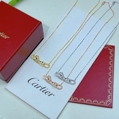 [OAK JURI]PANTHERE PAVED DIAMOND NECKLACE