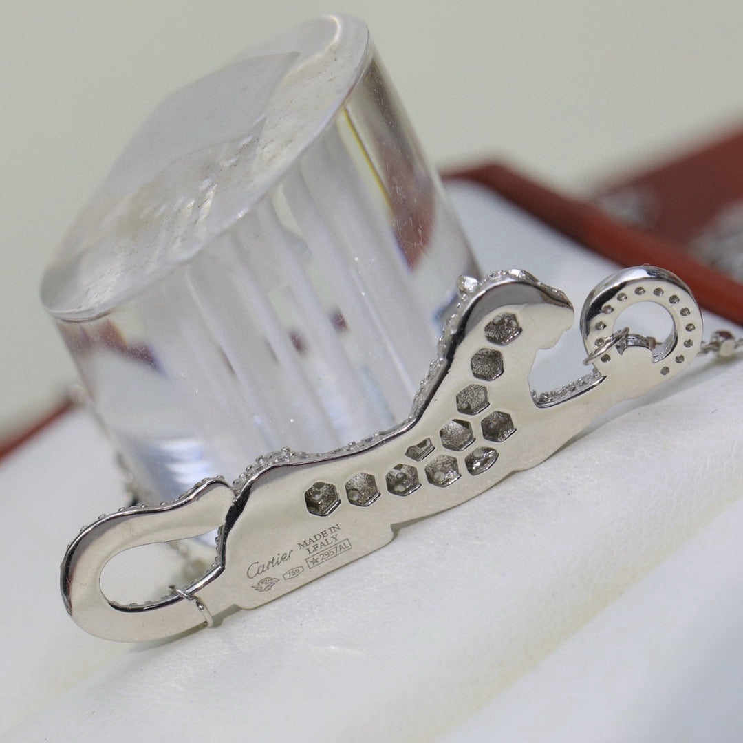 [OAK JURI]PANTHERE PAVED DIAMOND NECKLACE