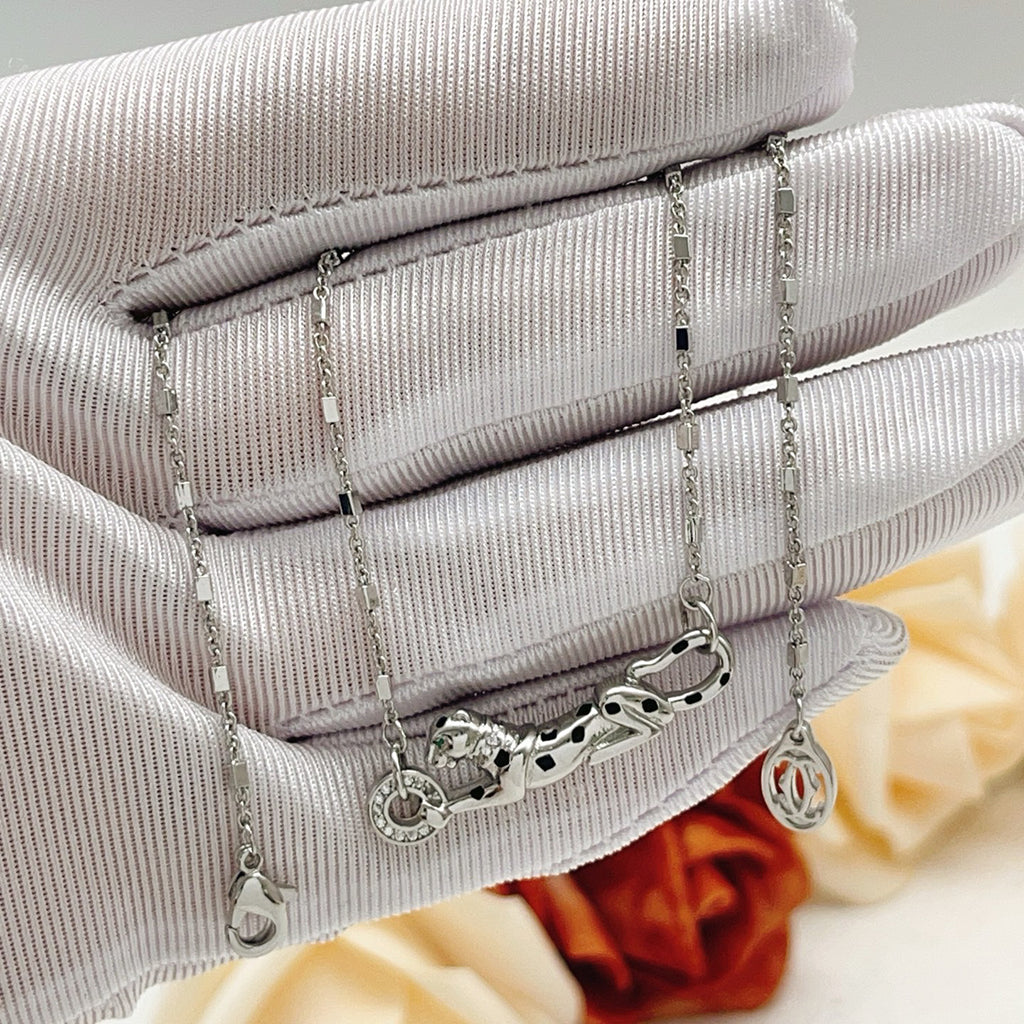 [OAK JURI]PANTHERE FULL DIAMOND NECKLACE