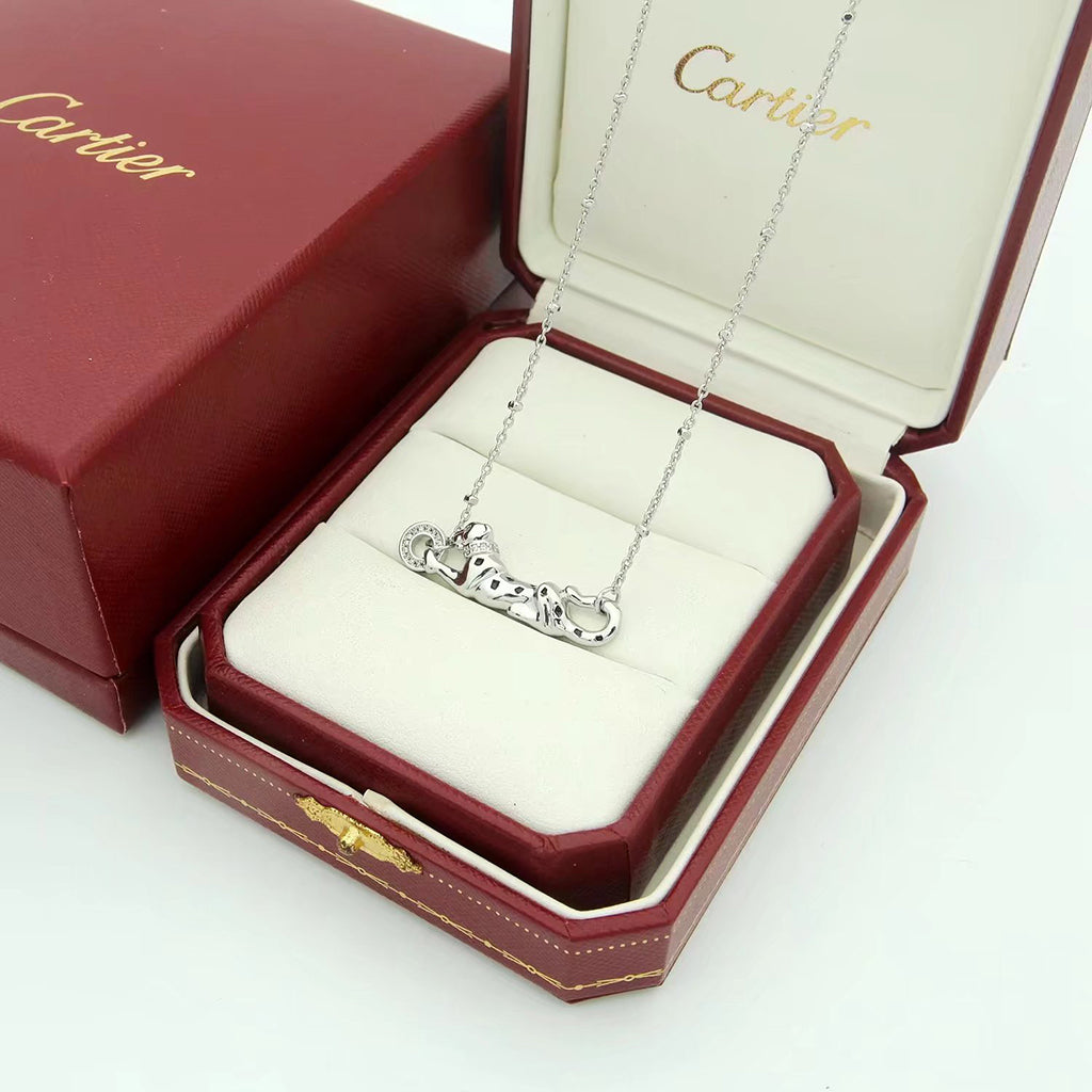 [OAK JURI]PANTHERE FULL DIAMOND NECKLACE
