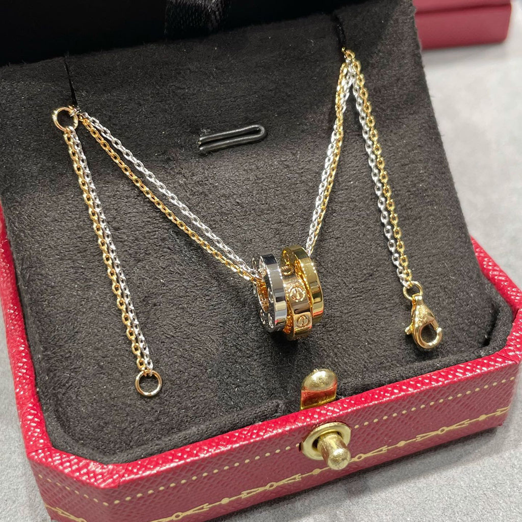 [OAK JURI]LOVE 6 DIAMOND PENDANT NECKLACE
