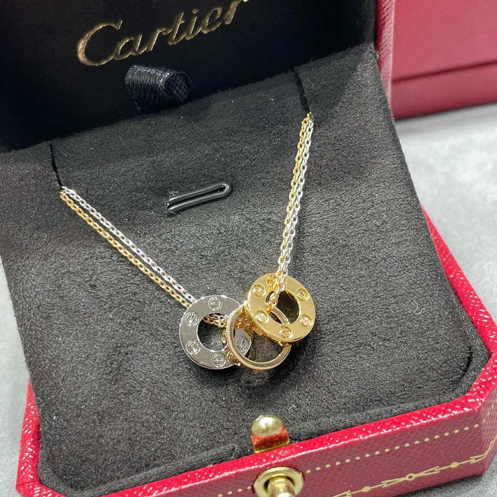 [OAK JURI]LOVE 6 DIAMOND PENDANT NECKLACE