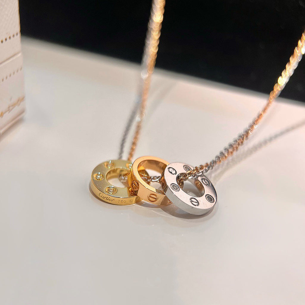 [OAK JURI]LOVE 6 DIAMOND PENDANT NECKLACE