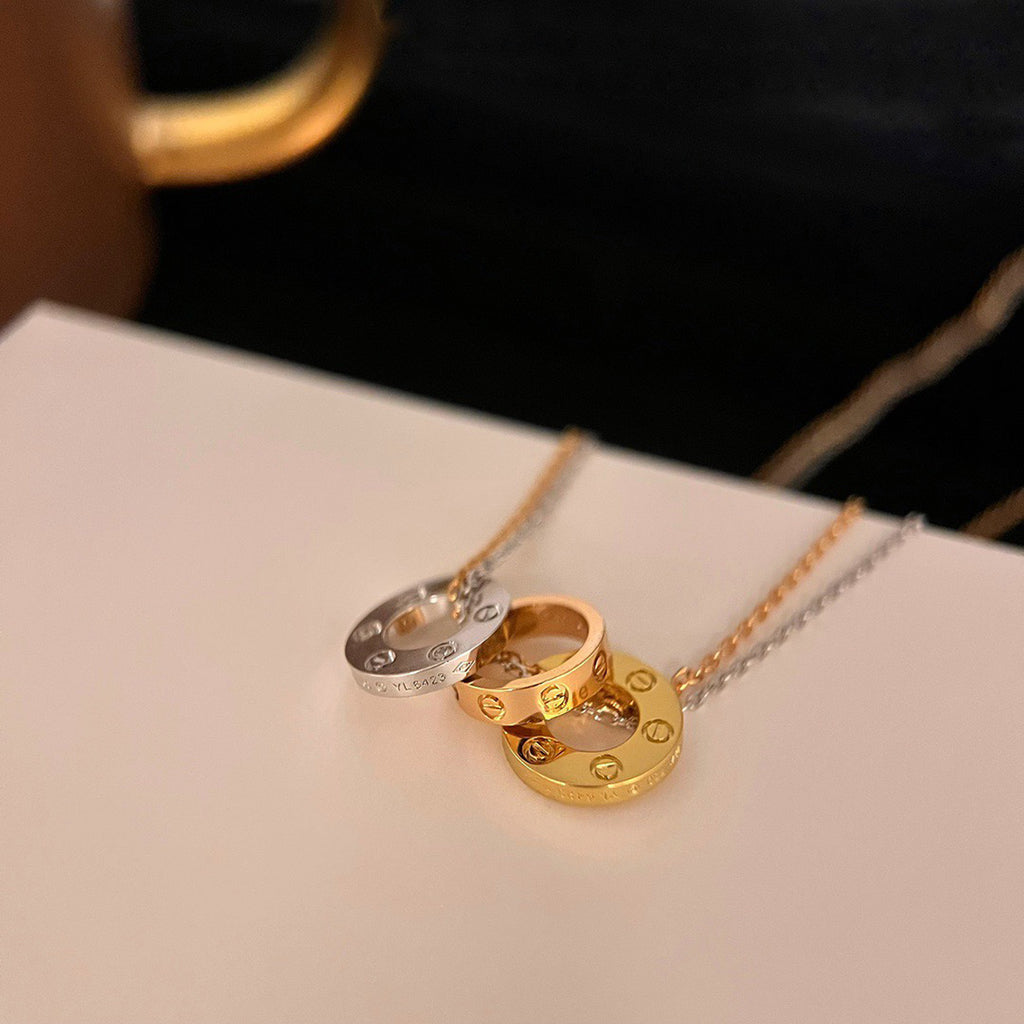 [OAK JURI]LOVE 6 DIAMOND PENDANT NECKLACE