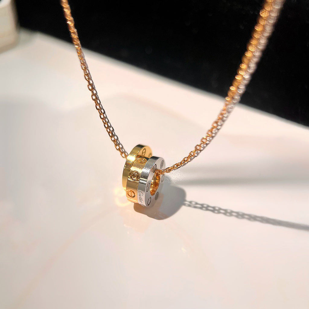 [OAK JURI]LOVE 6 DIAMOND PENDANT NECKLACE