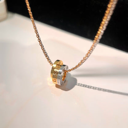 [OAK JURI]LOVE 6 DIAMOND PENDANT NECKLACE