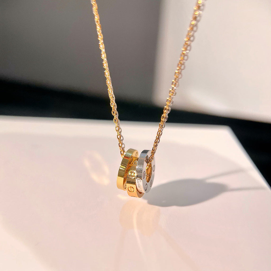 [OAK JURI]LOVE 6 DIAMOND PENDANT NECKLACE