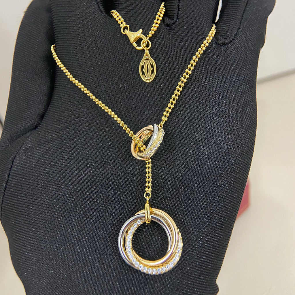 [OAK JURI]TRINITY DIAMONDS NECKLACE