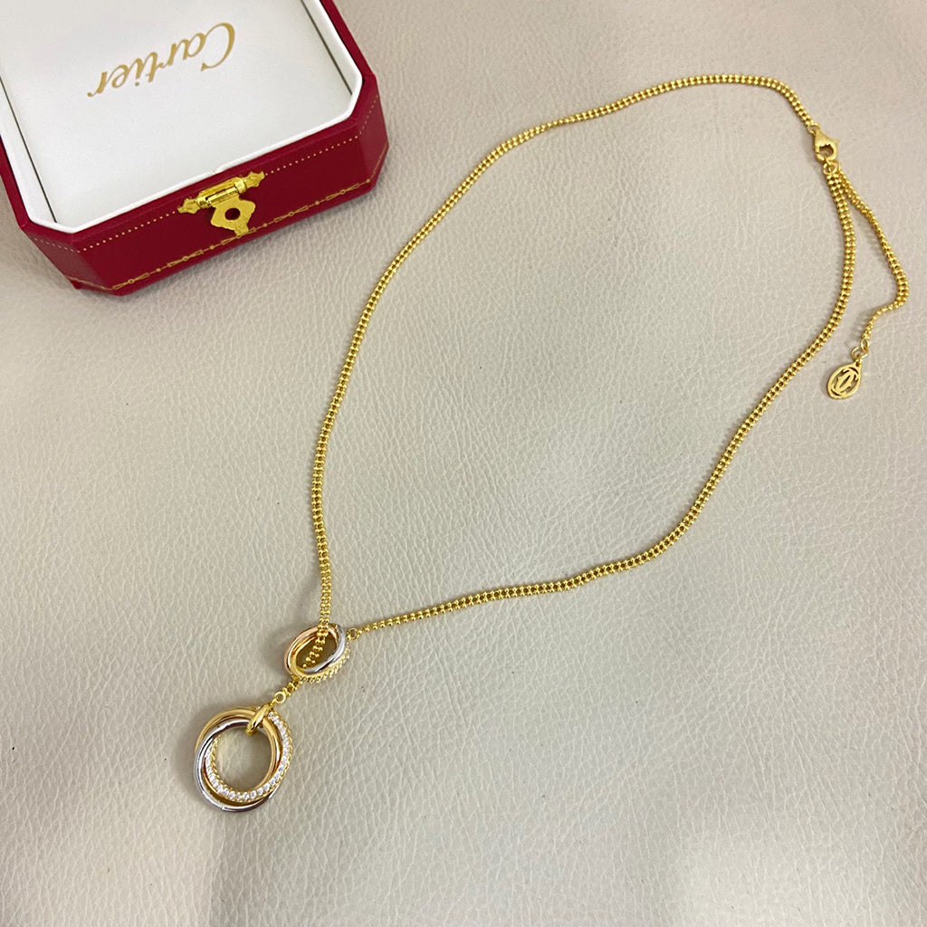 [OAK JURI]TRINITY DIAMONDS NECKLACE