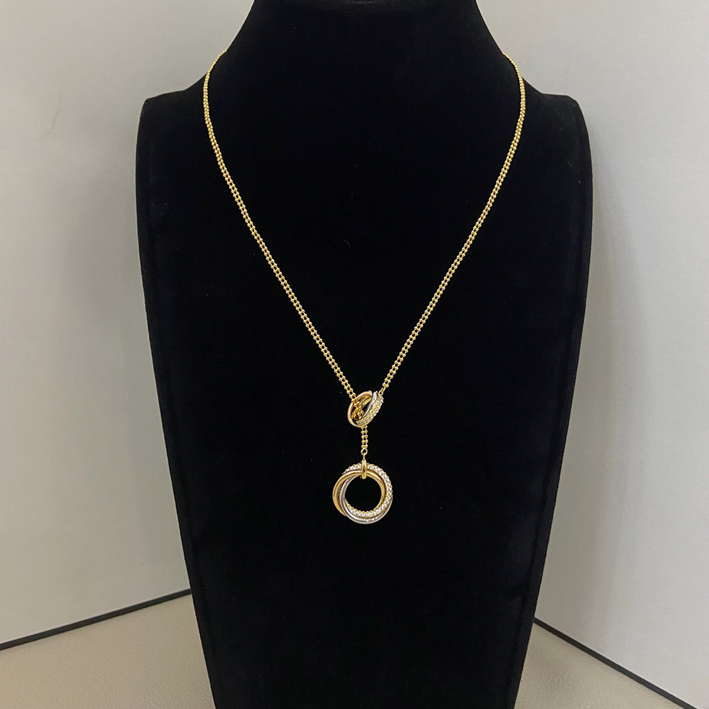 [OAK JURI]TRINITY DIAMONDS NECKLACE