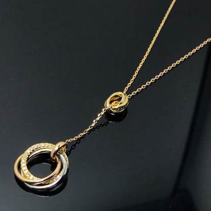 [OAK JURI]TRINITY DIAMONDS NECKLACE