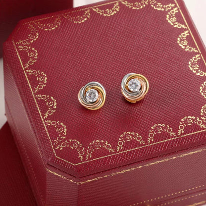 [OAK JURI]TRINITY STUD DIAMOND EARRINGS