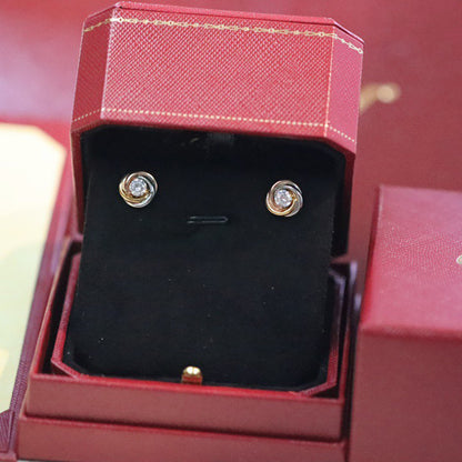 [OAK JURI]TRINITY STUD DIAMOND EARRINGS