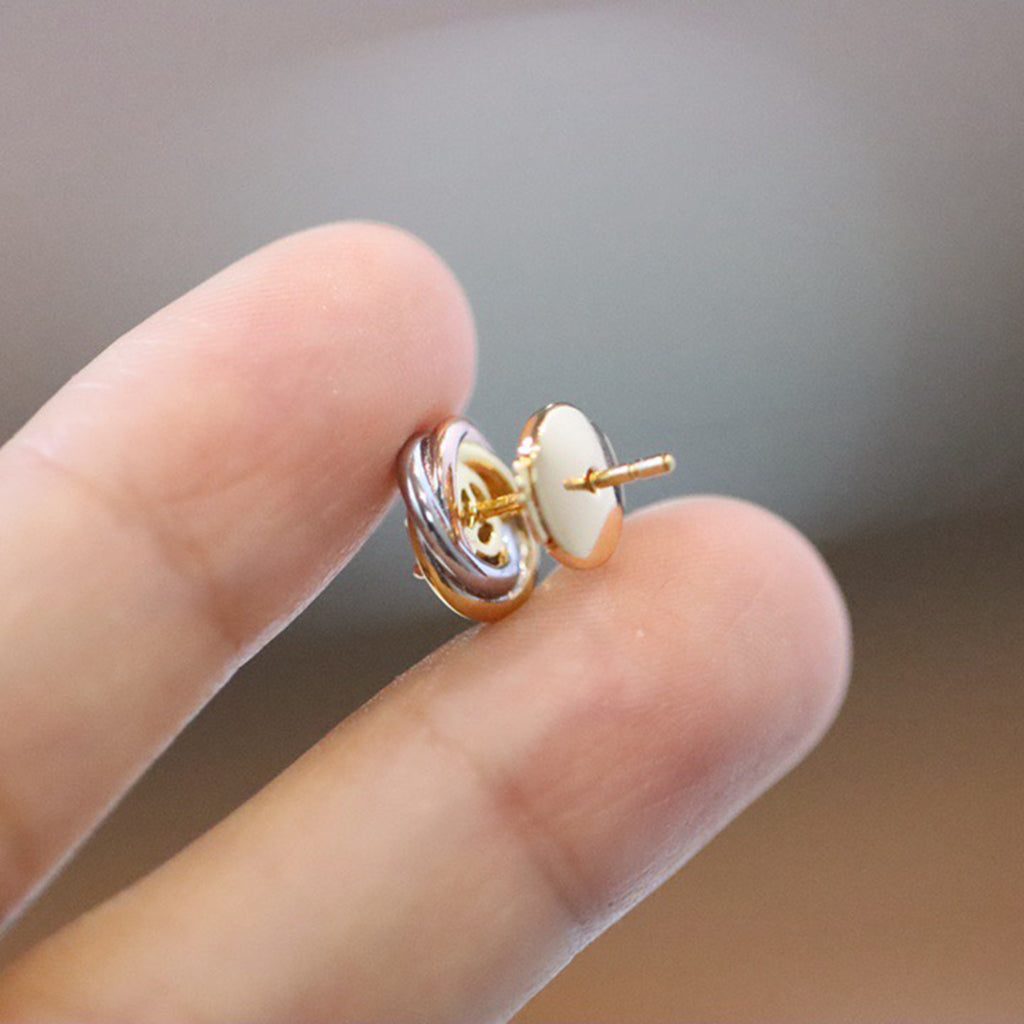 [OAK JURI]TRINITY STUD DIAMOND EARRINGS
