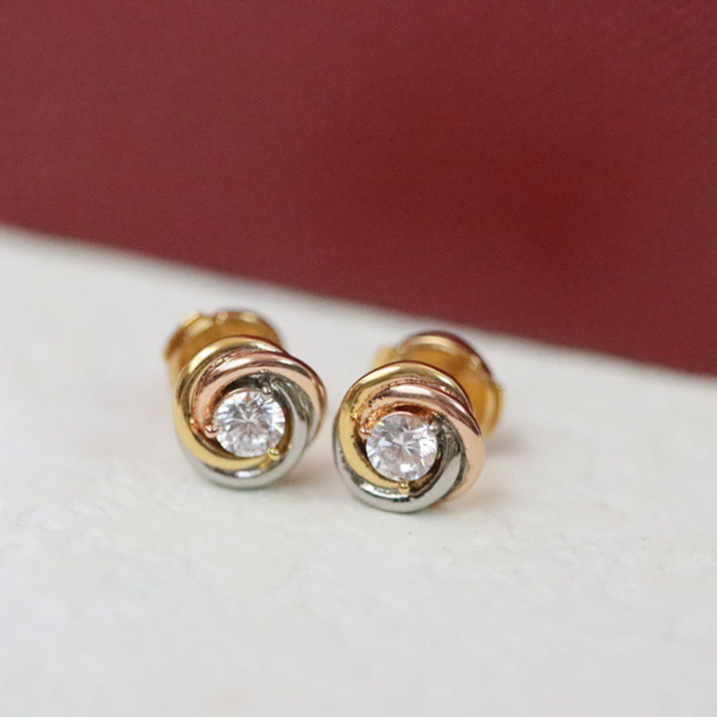[OAK JURI]TRINITY STUD DIAMOND EARRINGS