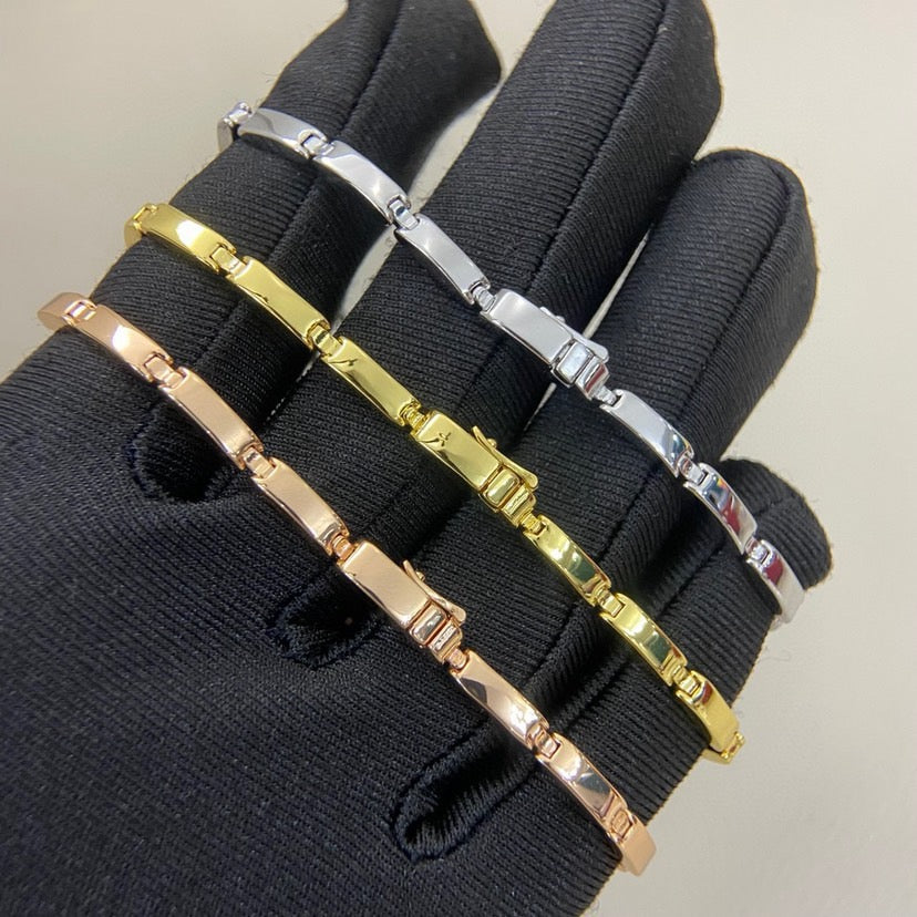 [OAK JURI]PANTHERE HALF DIAMOND ON CHAIN BRACELET