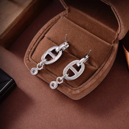 [OAK JURI]HM CHAINE DIAMOND EARRINGS