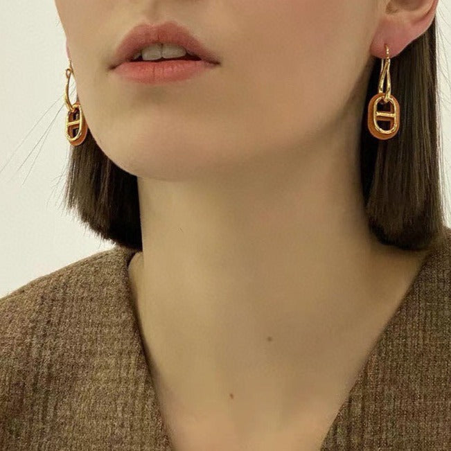 [OAK JURI]HM O'MAILLON GOLD EARRINGS