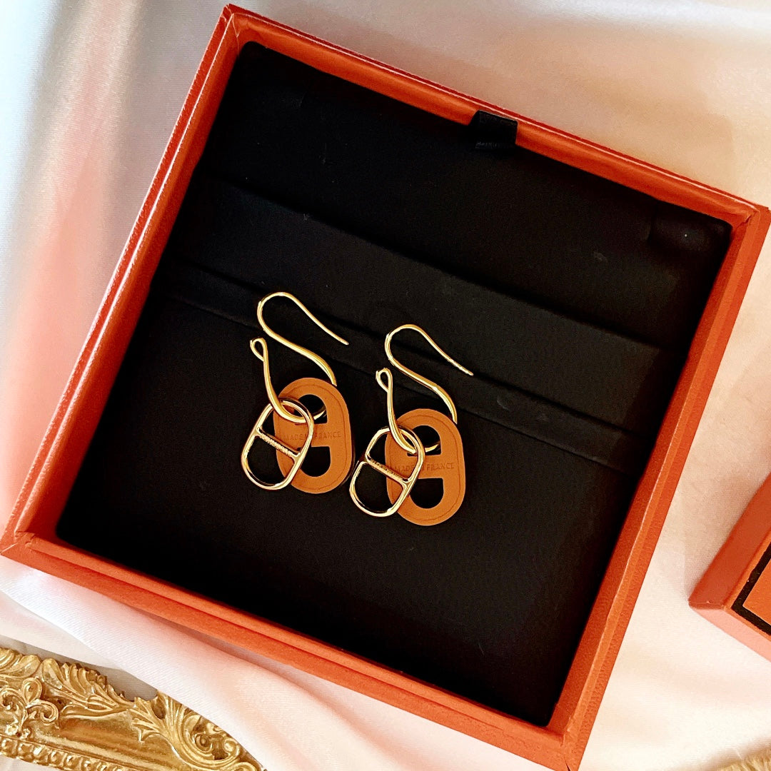 [OAK JURI]HM O'MAILLON GOLD EARRINGS