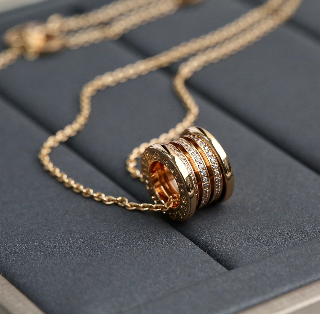 [OAK JURI]ZERO 1 PINK GOLD DIAMOND NECKLACE