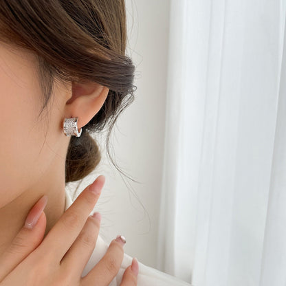 [OAK JURI]ZERO 1 DIAMOND PAVED EARRINGS