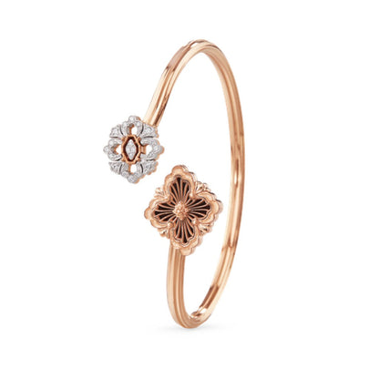 [OAK JURI]OPERA TULLE  GOLD BRACELET WITH ENAMEL BACKGROUND