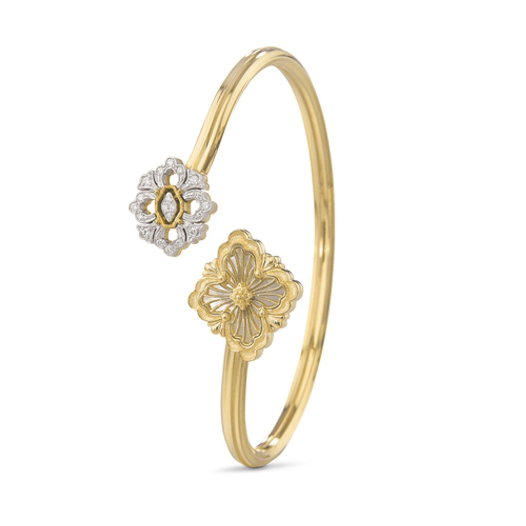 [OAK JURI]OPERA TULLE  GOLD BRACELET WITH ENAMEL BACKGROUND