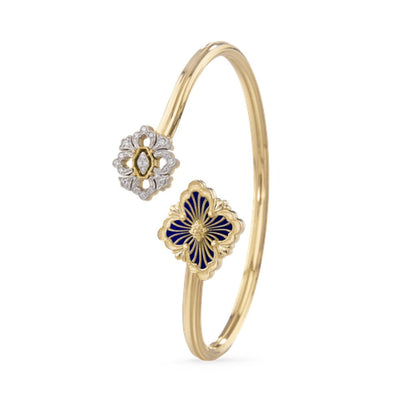 [OAK JURI]OPERA TULLE  GOLD BRACELET WITH ENAMEL BACKGROUND