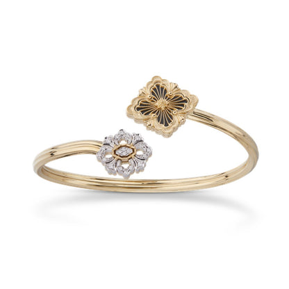 [OAK JURI]OPERA TULLE  GOLD BRACELET WITH ENAMEL BACKGROUND