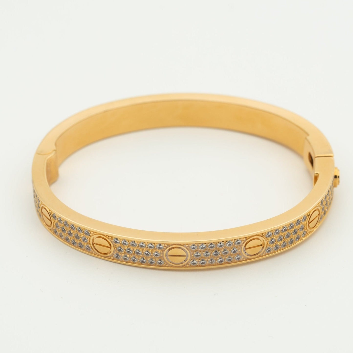 [OAK JURI]LOVE BRACELET 6.1MM DIAMOND-PAVED