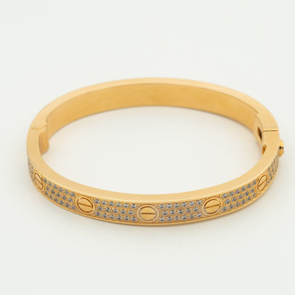 [OAK JURI]LOVE BRACELET 6.1MM DIAMOND-PAVED