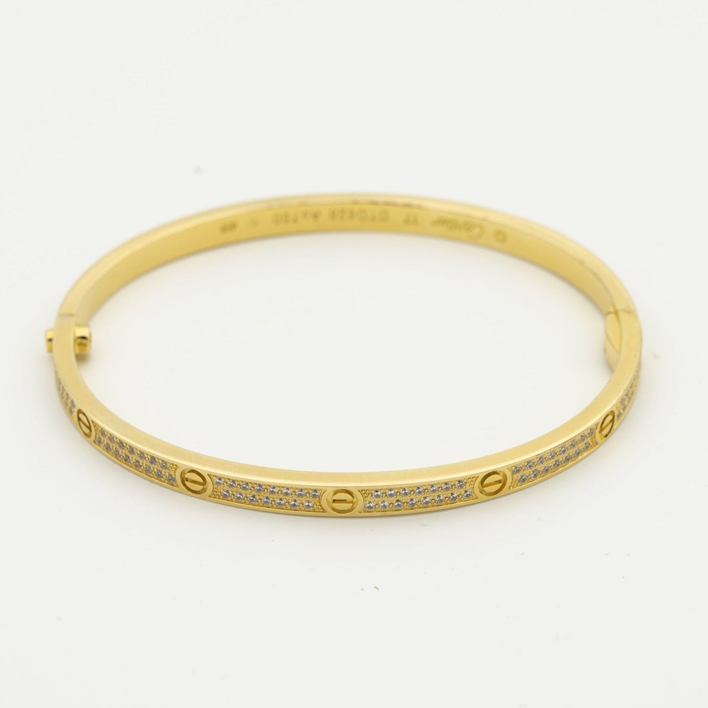 [OAK JURI]LOVE BRACELET 3.65MM DIAMOND-PAVED