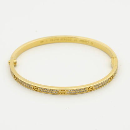 [OAK JURI]LOVE BRACELET 3.65MM DIAMOND-PAVED