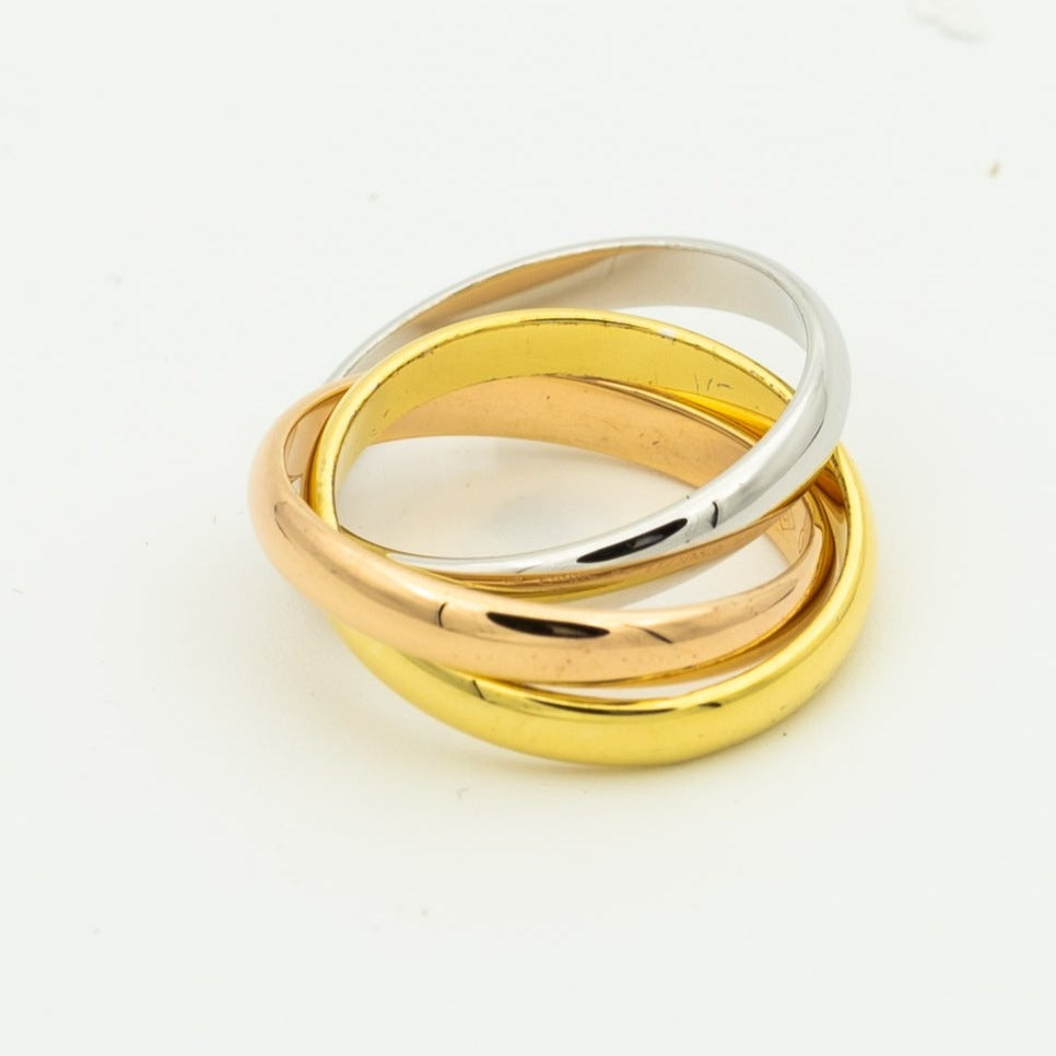 [OAK JURI]TRINITY RING GOLD PINK GOLD SILVER