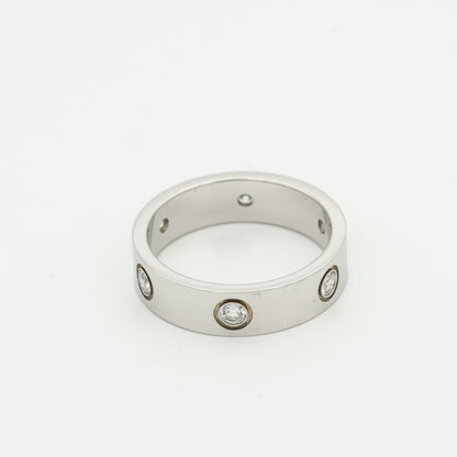 [OAK JURI]LOVE RING 5.5MM 6 DIAMONDS SILVER