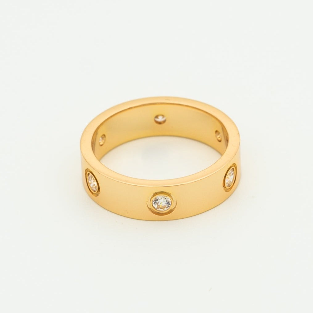 [OAK JURI]LOVE 5.5MM 6 DIAMOND RING