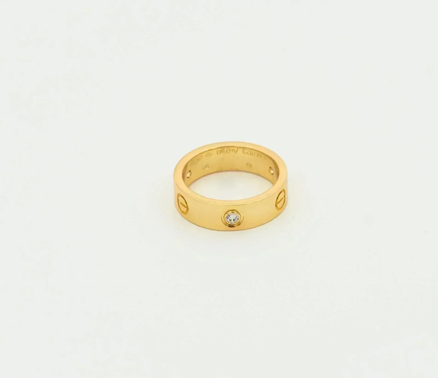 [OAK JURI]LOVE RING 5.5MM 3 DIAMONDS GOLD