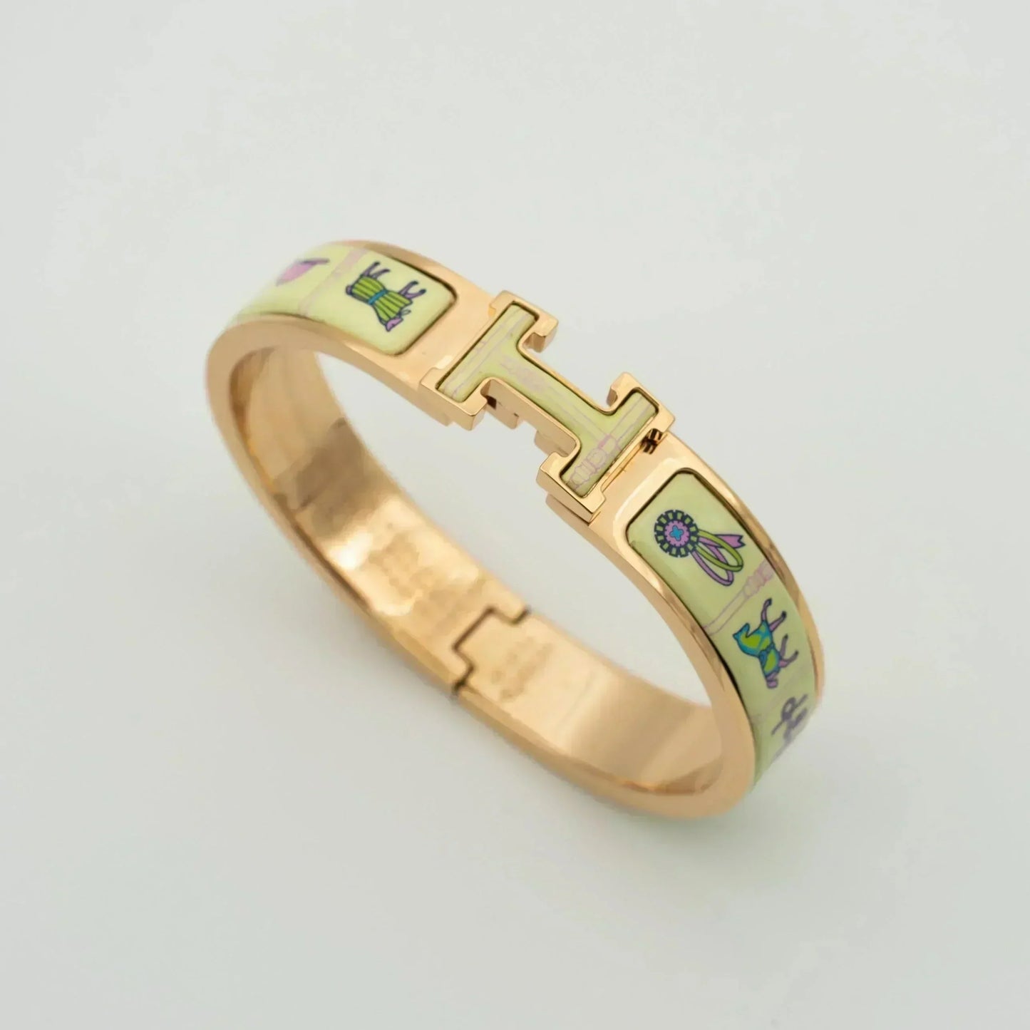 [OAK JURI]H PINK GOLD BRACELET CREAM CERAMIC