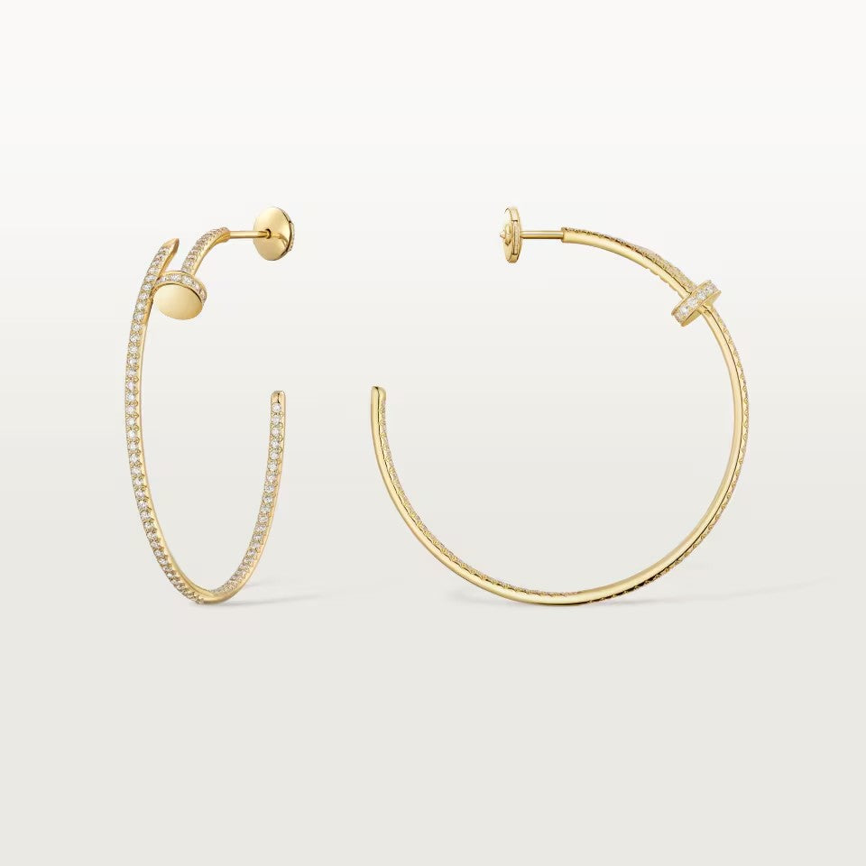 [OAK JURI]JUSTE FULL DIAMOND LARGE EARRINGS