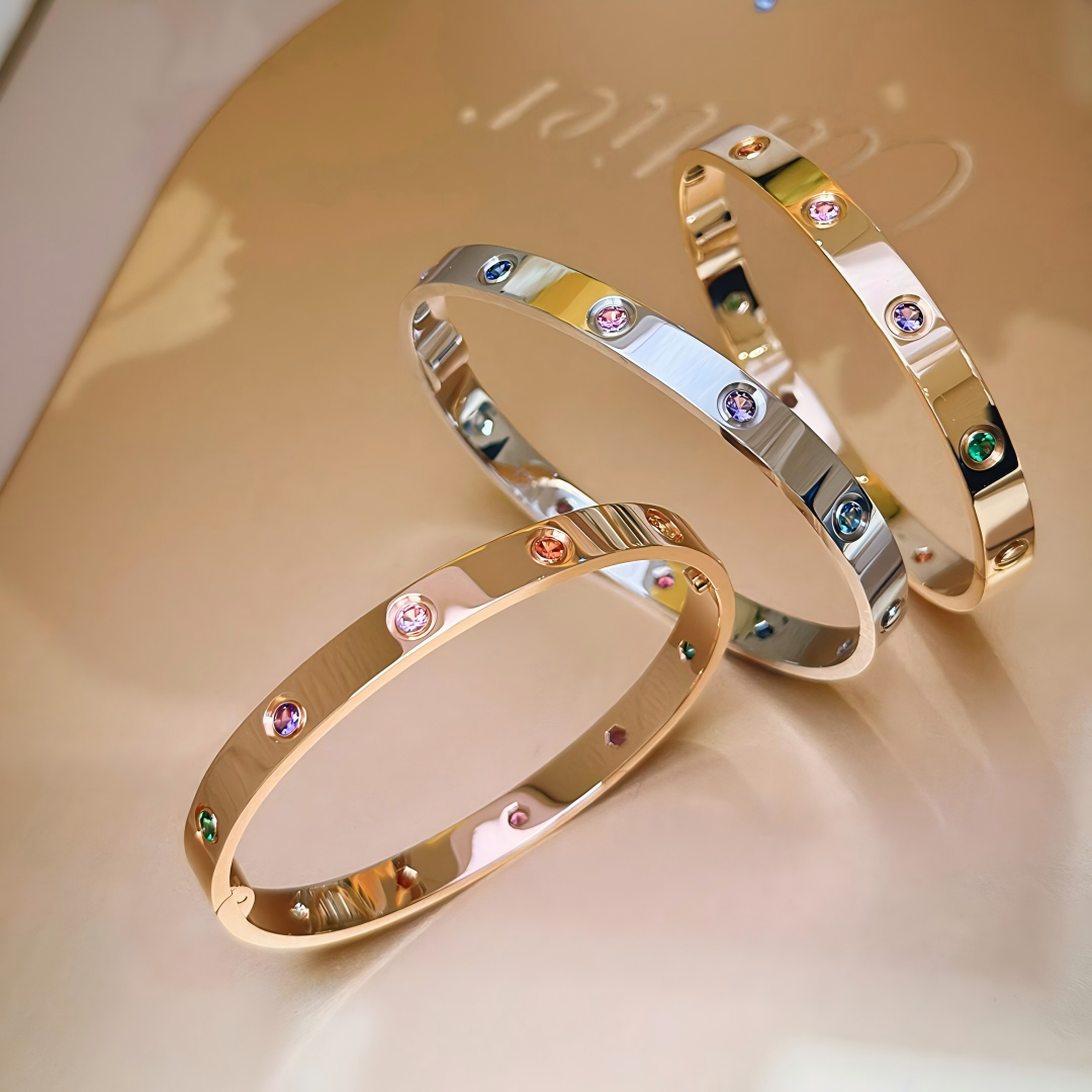 [OAK JURI]2026 RAINBOW LOVE BRACELET 6.1MM  10 DIAMONDS