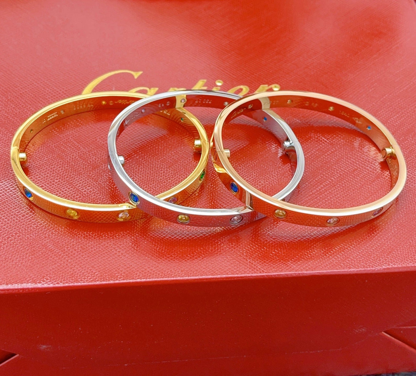 [OAK JURI]2026 RAINBOW LOVE BRACELET 6.1MM  10 DIAMONDS