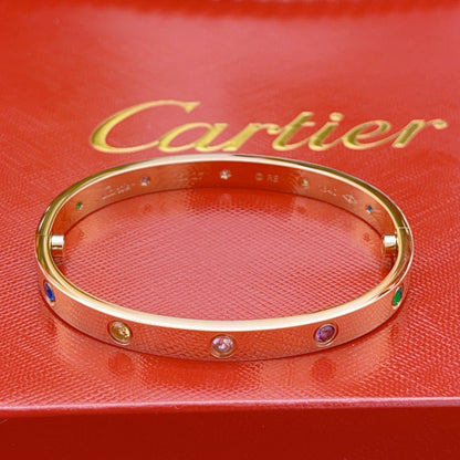[OAK JURI]2026 RAINBOW LOVE BRACELET 6.1MM  10 DIAMONDS