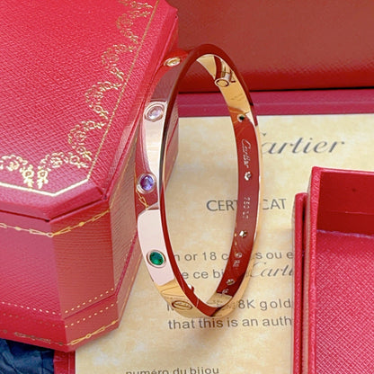 [OAK JURI]2026 RAINBOW LOVE BRACELET 6.1MM  10 DIAMONDS