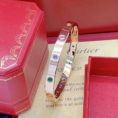 [OAK JURI]2026 RAINBOW LOVE BRACELET 6.1MM  10 DIAMONDS