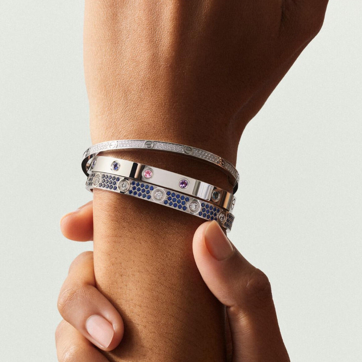 [OAK JURI]2026 RAINBOW LOVE BRACELET 6.1MM  10 DIAMONDS